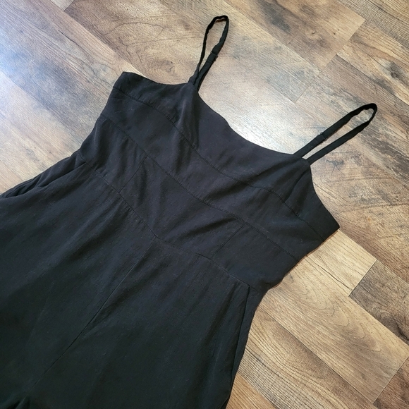 Madewell Black Square Neck Wide Leg Jumpsuit Size 12 - Picture 5 of 12